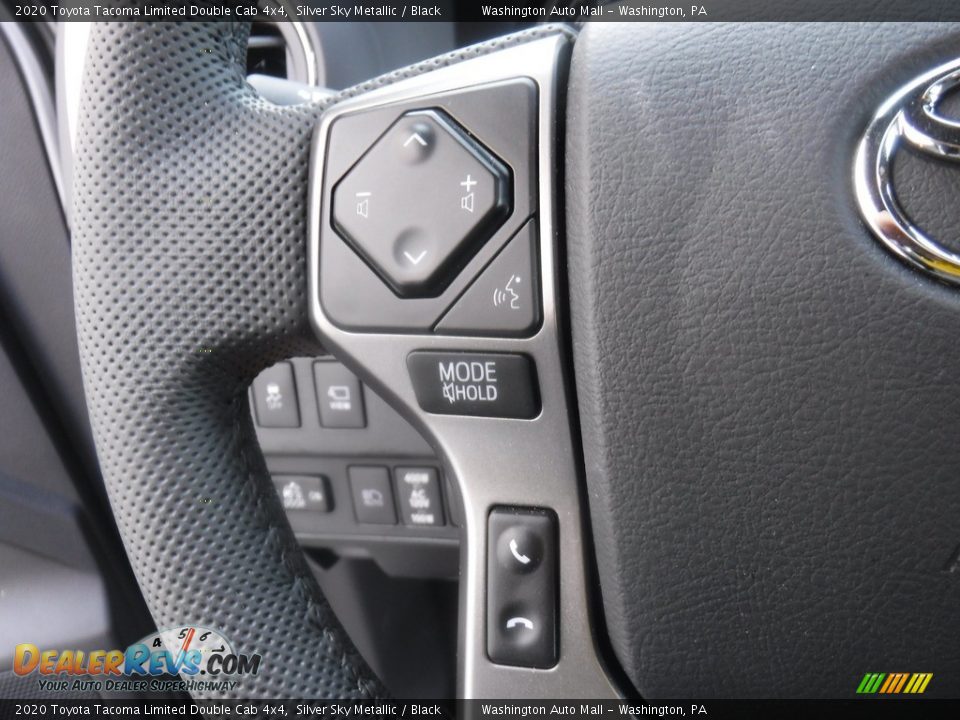 2020 Toyota Tacoma Limited Double Cab 4x4 Silver Sky Metallic / Black Photo #29