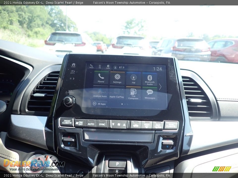 2021 Honda Odyssey EX-L Deep Scarlet Pearl / Beige Photo #14