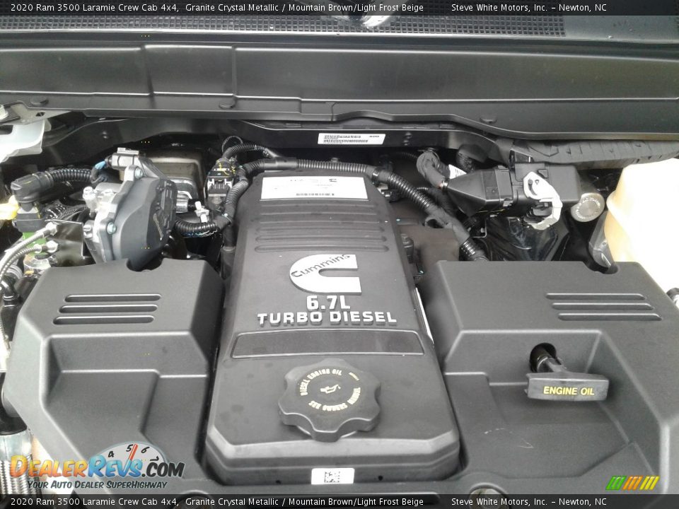 2020 Ram 3500 Laramie Crew Cab 4x4 Granite Crystal Metallic / Mountain Brown/Light Frost Beige Photo #10