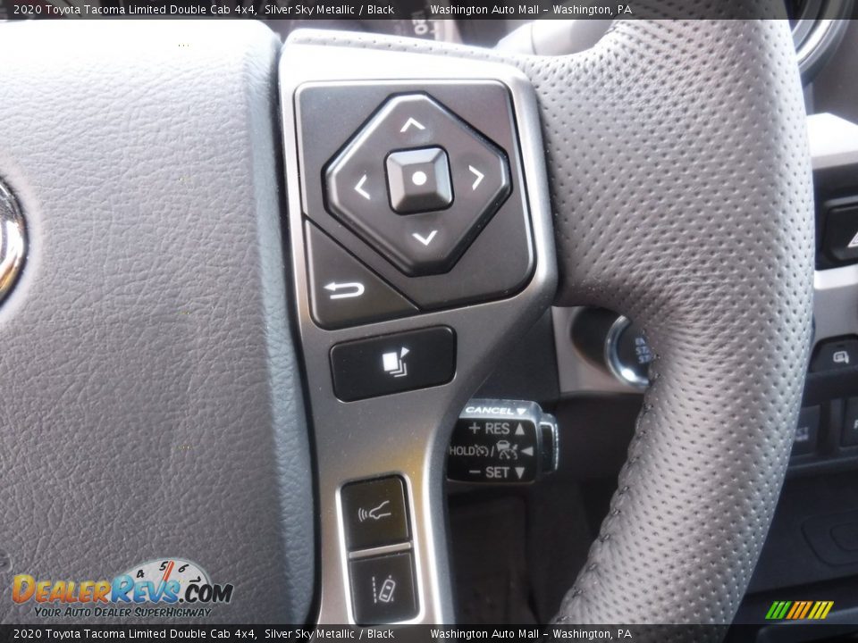 2020 Toyota Tacoma Limited Double Cab 4x4 Silver Sky Metallic / Black Photo #30