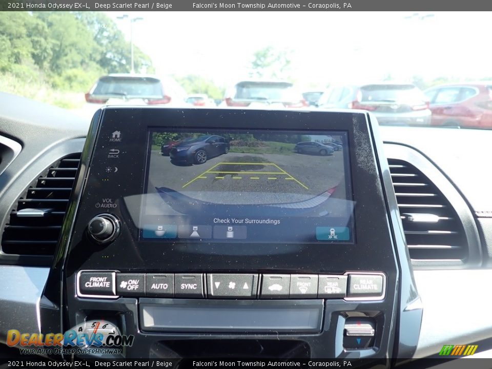 2021 Honda Odyssey EX-L Deep Scarlet Pearl / Beige Photo #15