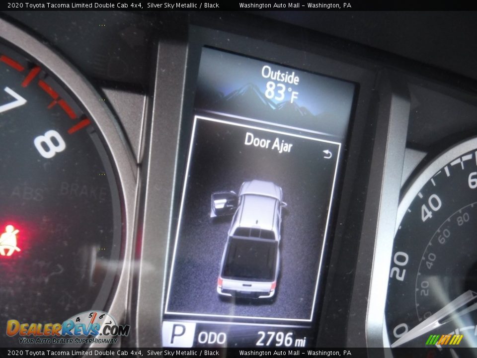 2020 Toyota Tacoma Limited Double Cab 4x4 Silver Sky Metallic / Black Photo #35