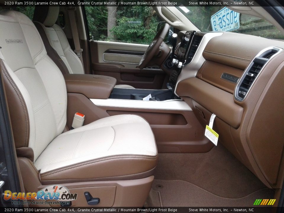 2020 Ram 3500 Laramie Crew Cab 4x4 Granite Crystal Metallic / Mountain Brown/Light Frost Beige Photo #18