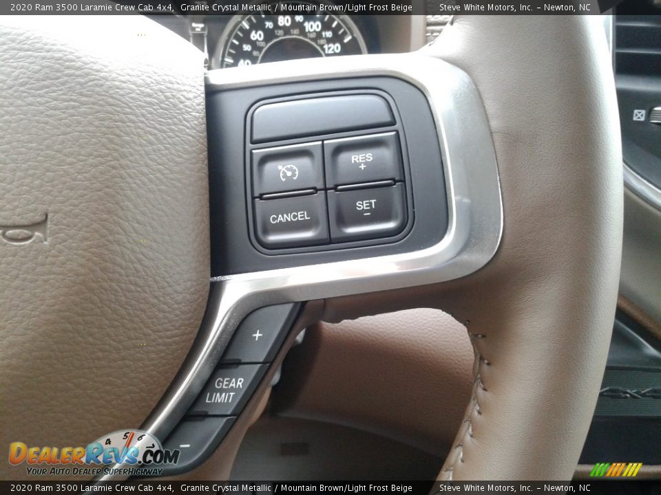 2020 Ram 3500 Laramie Crew Cab 4x4 Granite Crystal Metallic / Mountain Brown/Light Frost Beige Photo #21