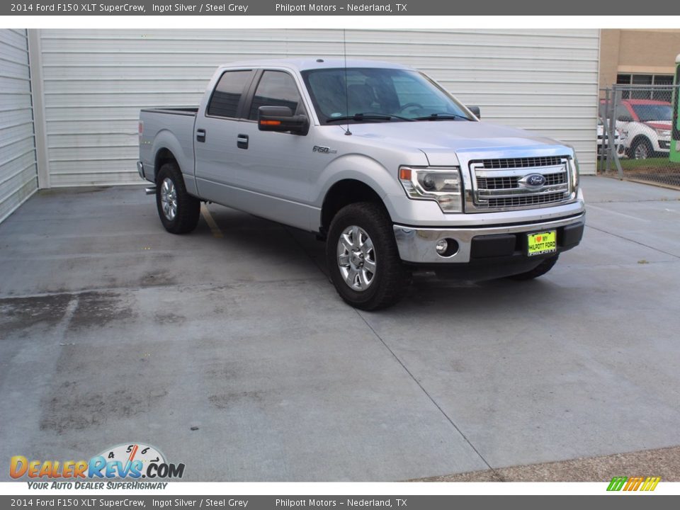 2014 Ford F150 XLT SuperCrew Ingot Silver / Steel Grey Photo #2