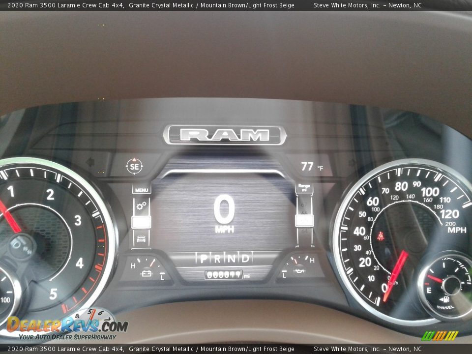 2020 Ram 3500 Laramie Crew Cab 4x4 Granite Crystal Metallic / Mountain Brown/Light Frost Beige Photo #22