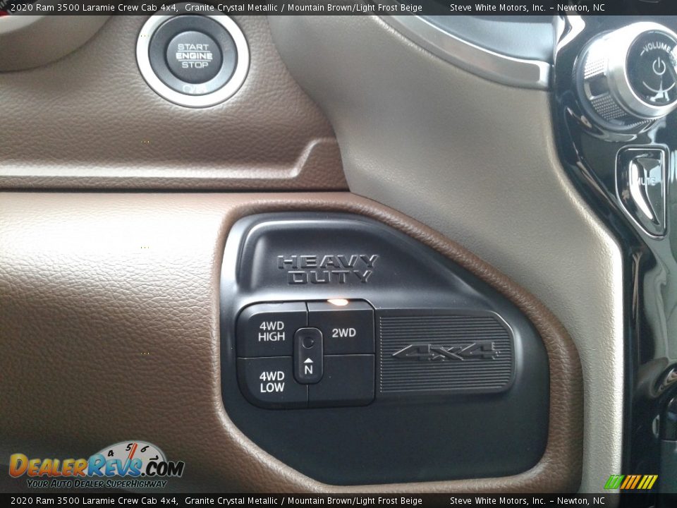 2020 Ram 3500 Laramie Crew Cab 4x4 Granite Crystal Metallic / Mountain Brown/Light Frost Beige Photo #23