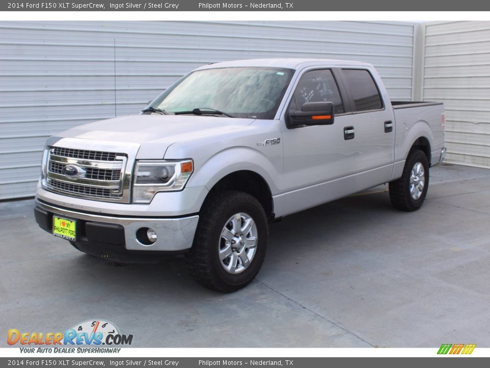 2014 Ford F150 XLT SuperCrew Ingot Silver / Steel Grey Photo #4