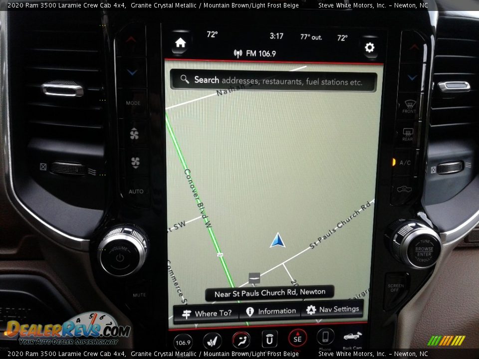2020 Ram 3500 Laramie Crew Cab 4x4 Granite Crystal Metallic / Mountain Brown/Light Frost Beige Photo #25