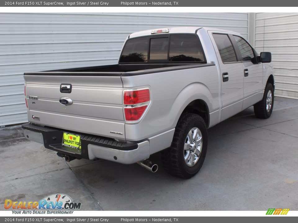 2014 Ford F150 XLT SuperCrew Ingot Silver / Steel Grey Photo #9