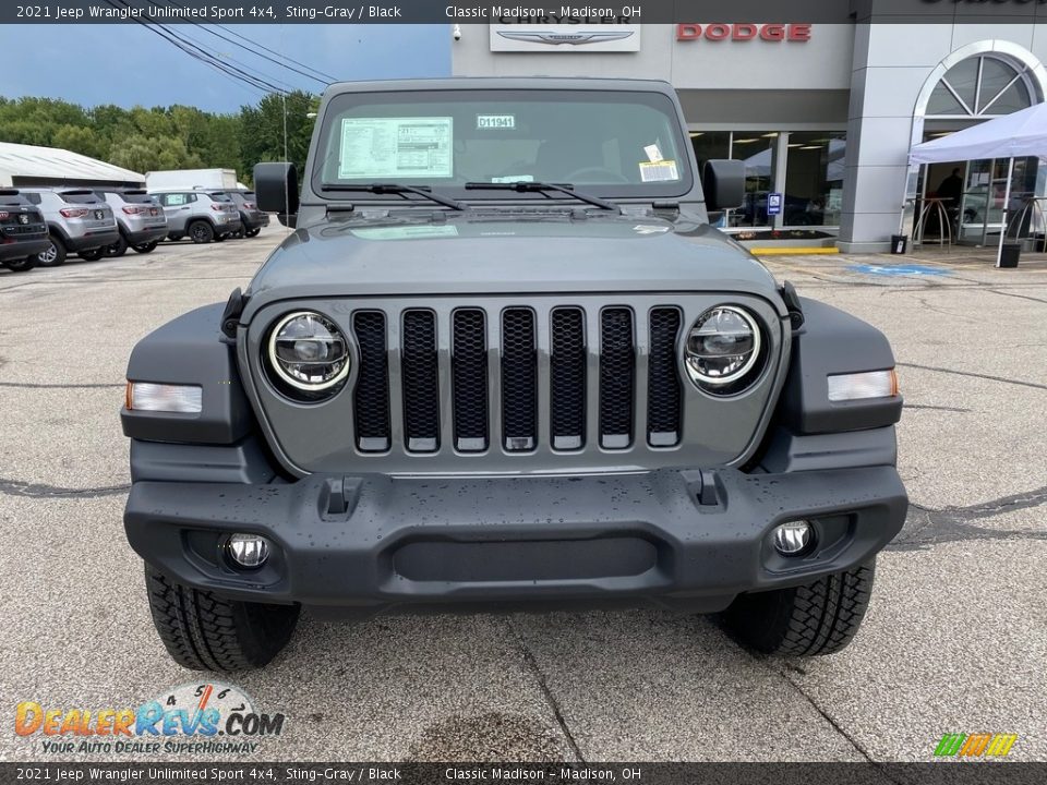 2021 Jeep Wrangler Unlimited Sport 4x4 Sting-Gray / Black Photo #7