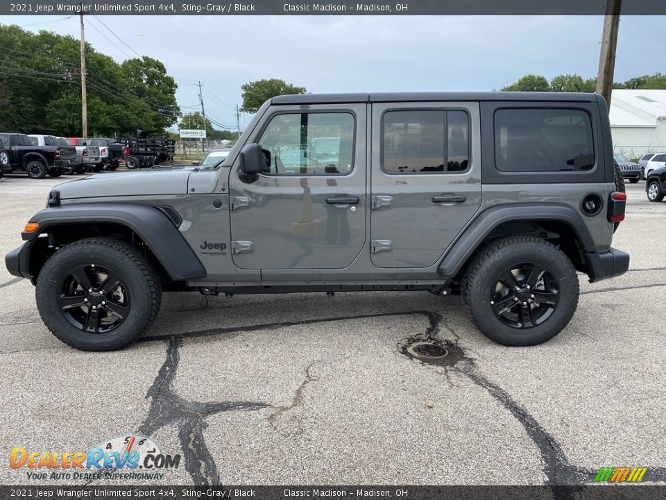 2021 Jeep Wrangler Unlimited Sport 4x4 Sting-Gray / Black Photo #8