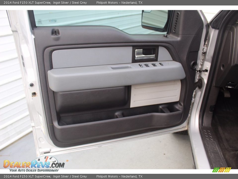 2014 Ford F150 XLT SuperCrew Ingot Silver / Steel Grey Photo #13