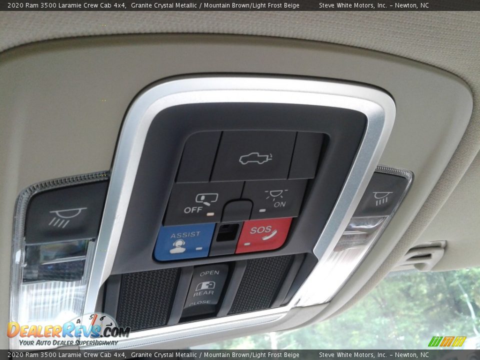 2020 Ram 3500 Laramie Crew Cab 4x4 Granite Crystal Metallic / Mountain Brown/Light Frost Beige Photo #32