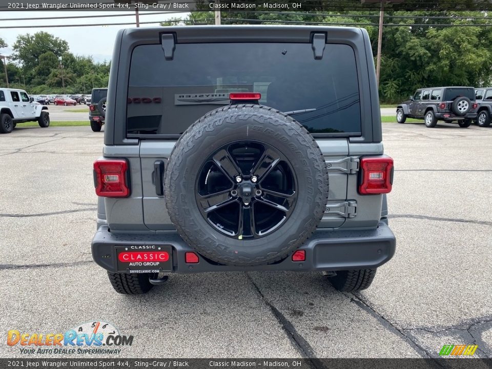 2021 Jeep Wrangler Unlimited Sport 4x4 Sting-Gray / Black Photo #10