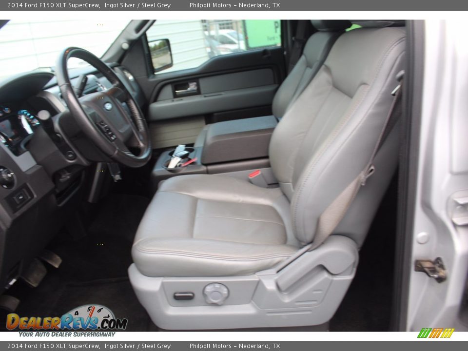 2014 Ford F150 XLT SuperCrew Ingot Silver / Steel Grey Photo #14