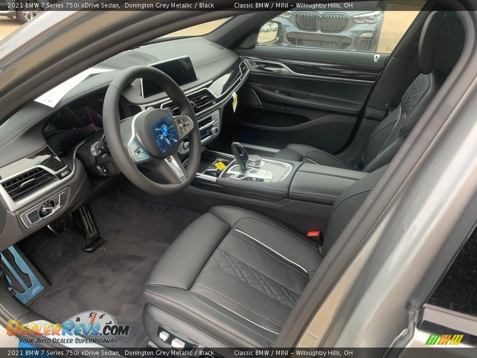 Black Interior - 2021 BMW 7 Series 750i xDrive Sedan Photo #3