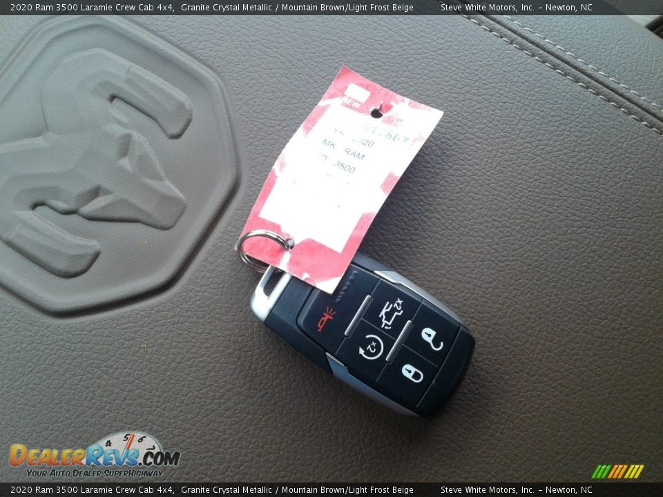 2020 Ram 3500 Laramie Crew Cab 4x4 Granite Crystal Metallic / Mountain Brown/Light Frost Beige Photo #34