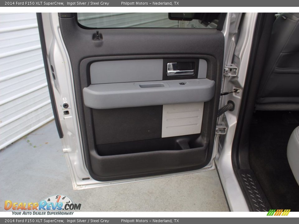 2014 Ford F150 XLT SuperCrew Ingot Silver / Steel Grey Photo #21