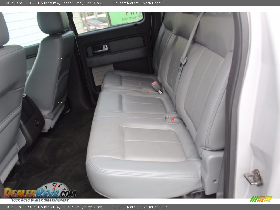 2014 Ford F150 XLT SuperCrew Ingot Silver / Steel Grey Photo #22