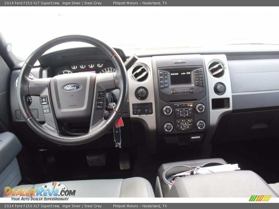 2014 Ford F150 XLT SuperCrew Ingot Silver / Steel Grey Photo #23