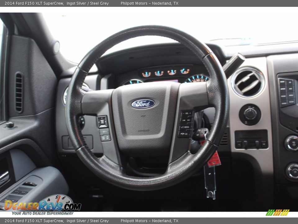 2014 Ford F150 XLT SuperCrew Ingot Silver / Steel Grey Photo #24