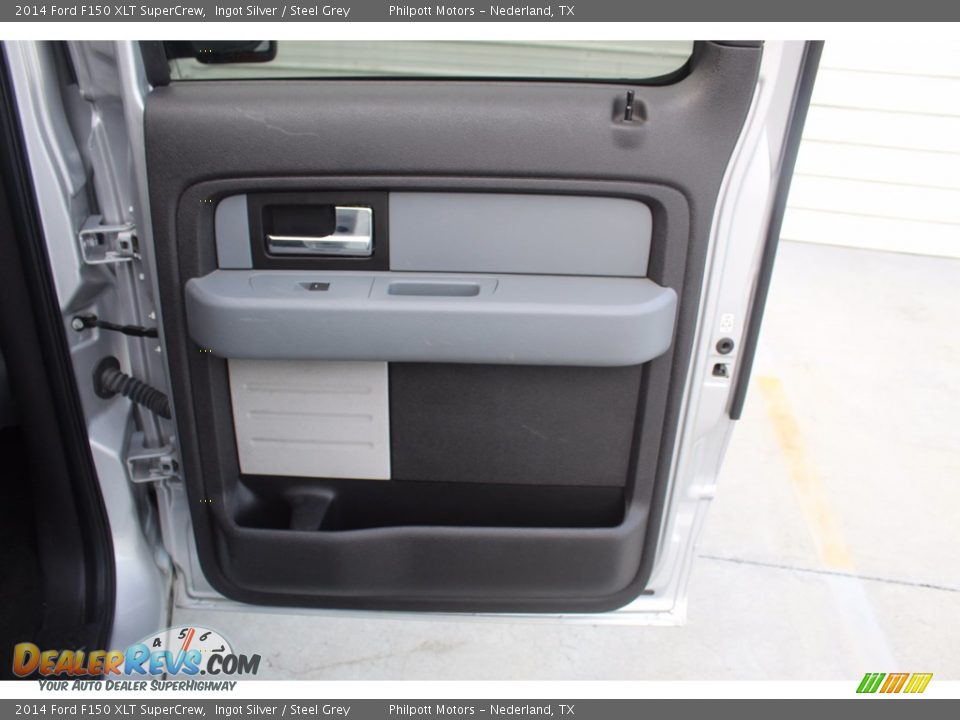 2014 Ford F150 XLT SuperCrew Ingot Silver / Steel Grey Photo #26