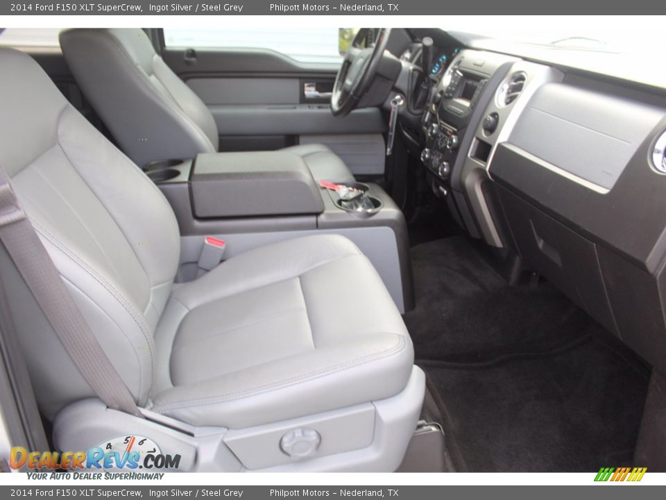 2014 Ford F150 XLT SuperCrew Ingot Silver / Steel Grey Photo #29