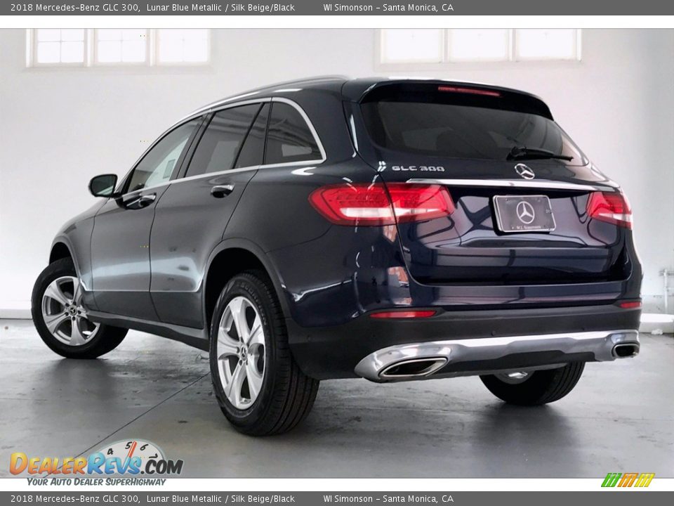 2018 Mercedes-Benz GLC 300 Lunar Blue Metallic / Silk Beige/Black Photo #10