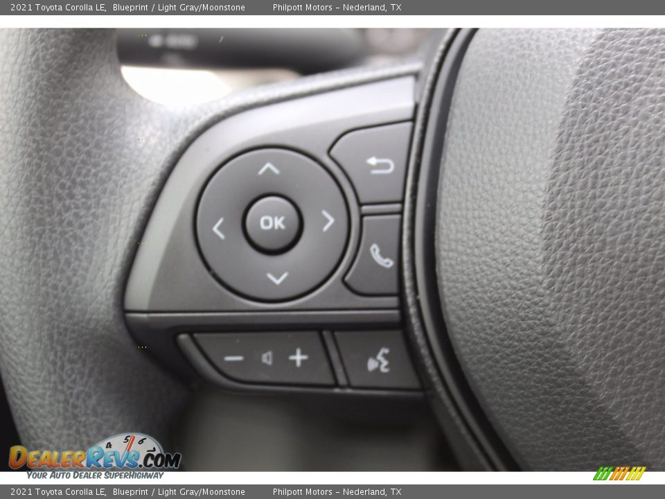 2021 Toyota Corolla LE Blueprint / Light Gray/Moonstone Photo #11