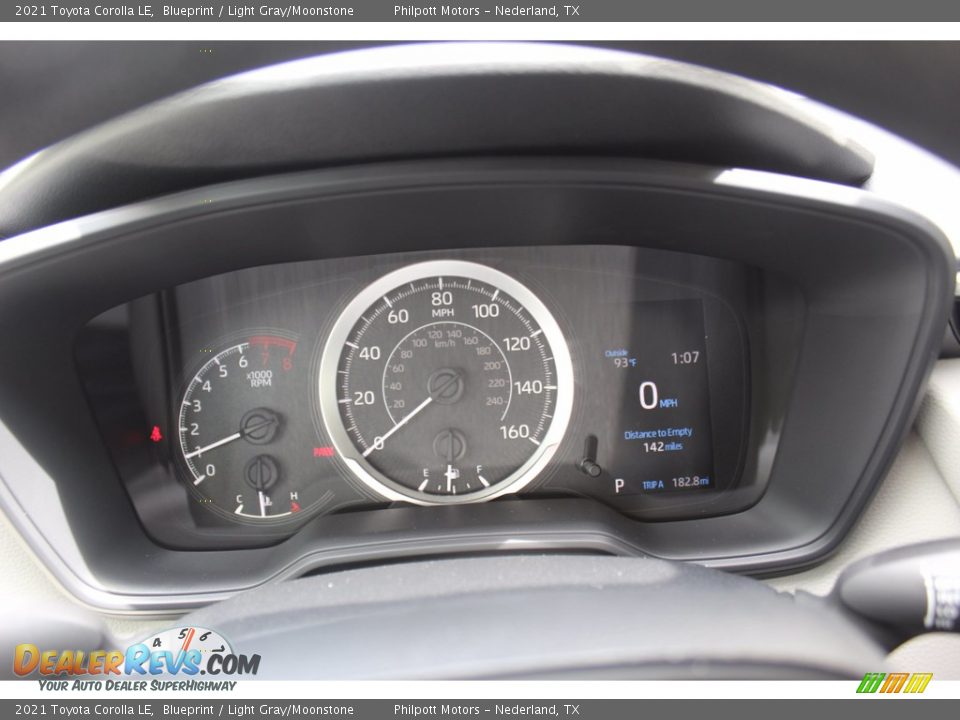 2021 Toyota Corolla LE Blueprint / Light Gray/Moonstone Photo #13