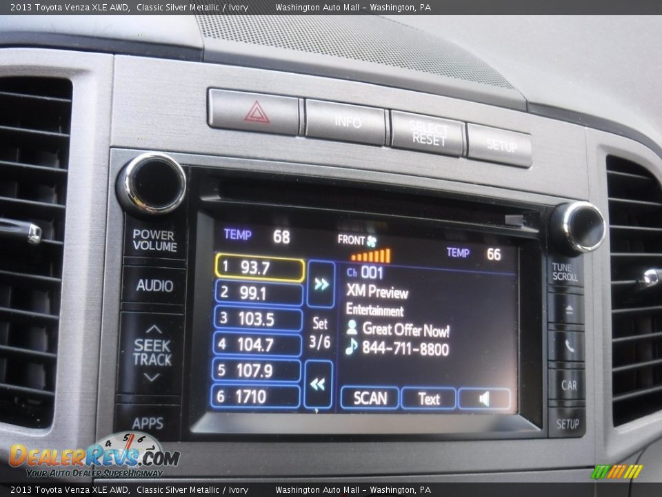 2013 Toyota Venza XLE AWD Classic Silver Metallic / Ivory Photo #4