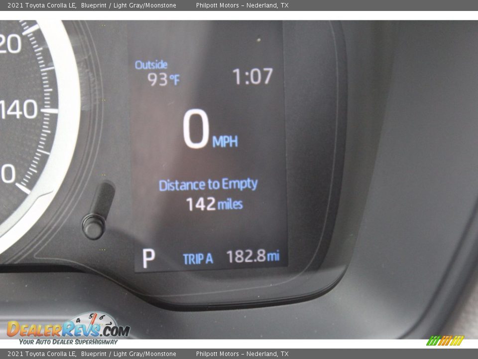 2021 Toyota Corolla LE Blueprint / Light Gray/Moonstone Photo #14