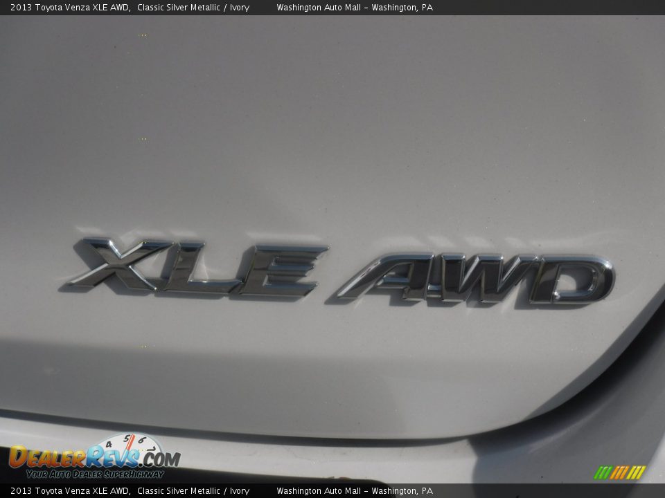 2013 Toyota Venza XLE AWD Classic Silver Metallic / Ivory Photo #16
