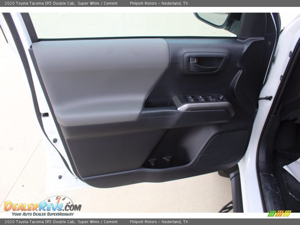 2020 Toyota Tacoma SR5 Double Cab Super White / Cement Photo #9