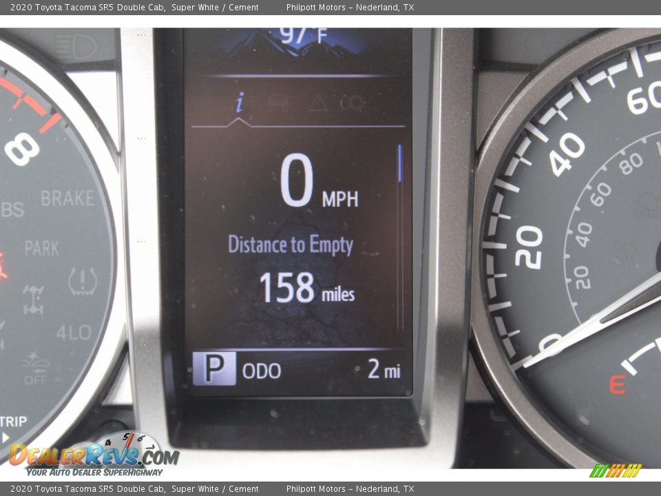 2020 Toyota Tacoma SR5 Double Cab Super White / Cement Photo #14
