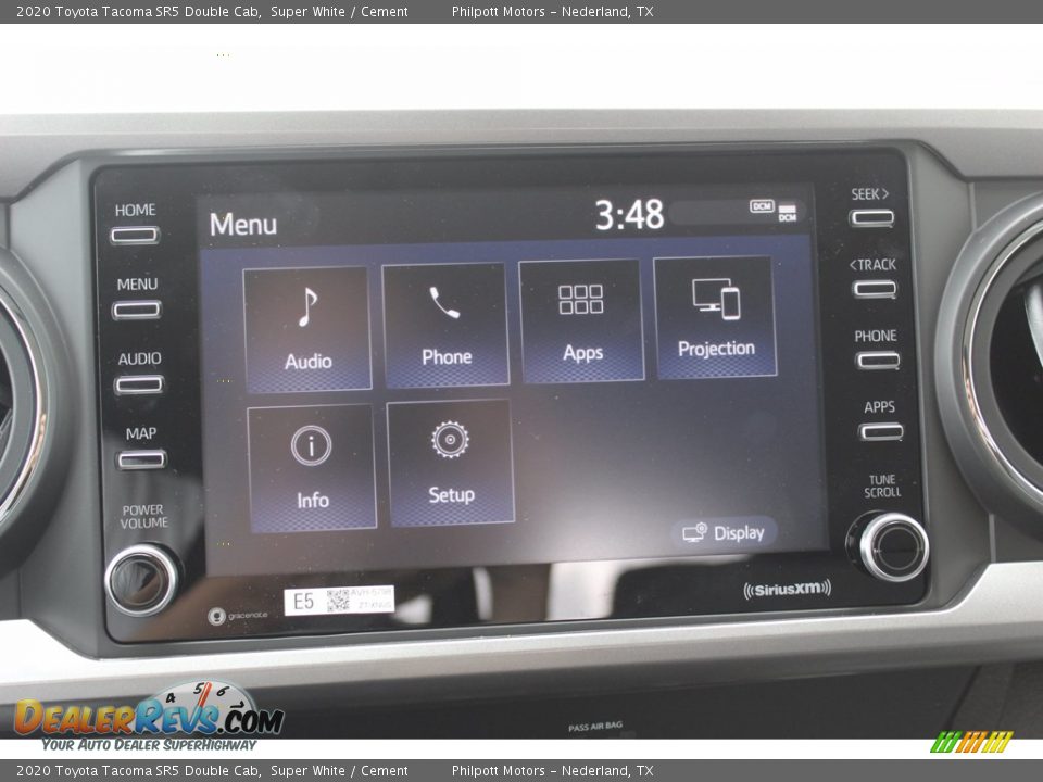 2020 Toyota Tacoma SR5 Double Cab Super White / Cement Photo #15