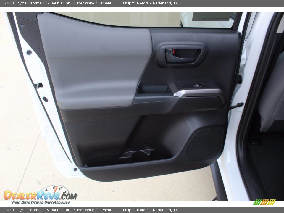 2020 Toyota Tacoma SR5 Double Cab Super White / Cement Photo #18