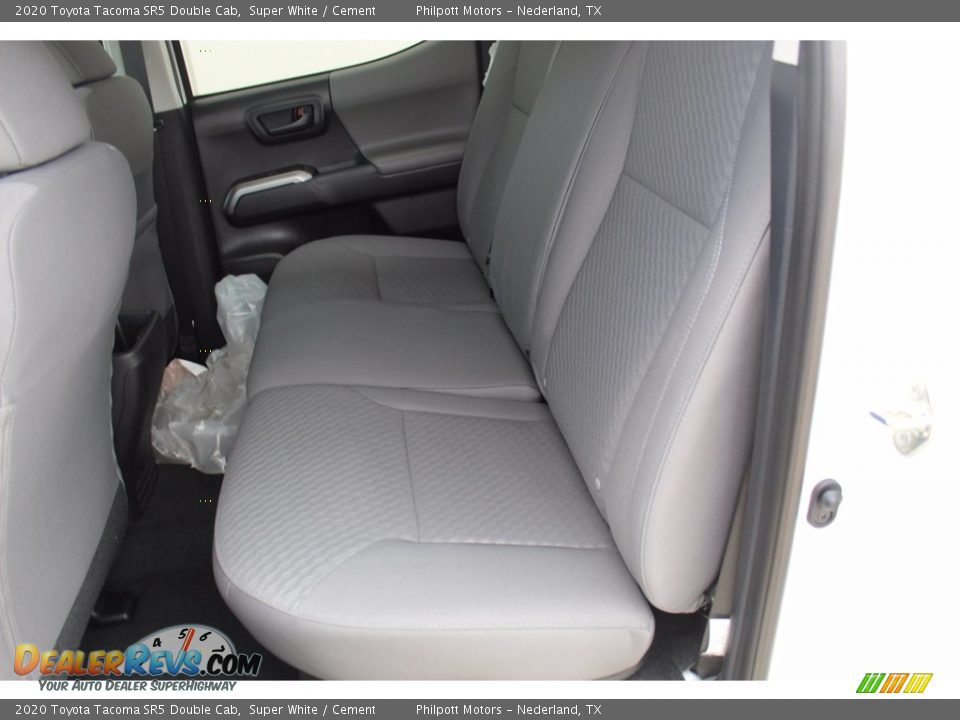 2020 Toyota Tacoma SR5 Double Cab Super White / Cement Photo #19