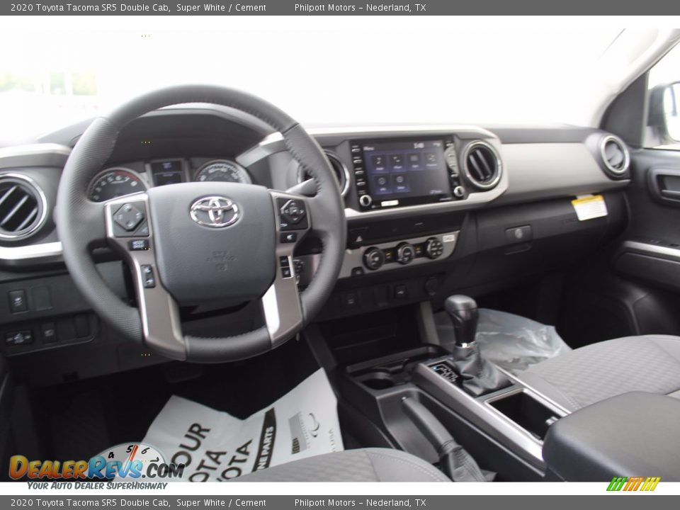2020 Toyota Tacoma SR5 Double Cab Super White / Cement Photo #20