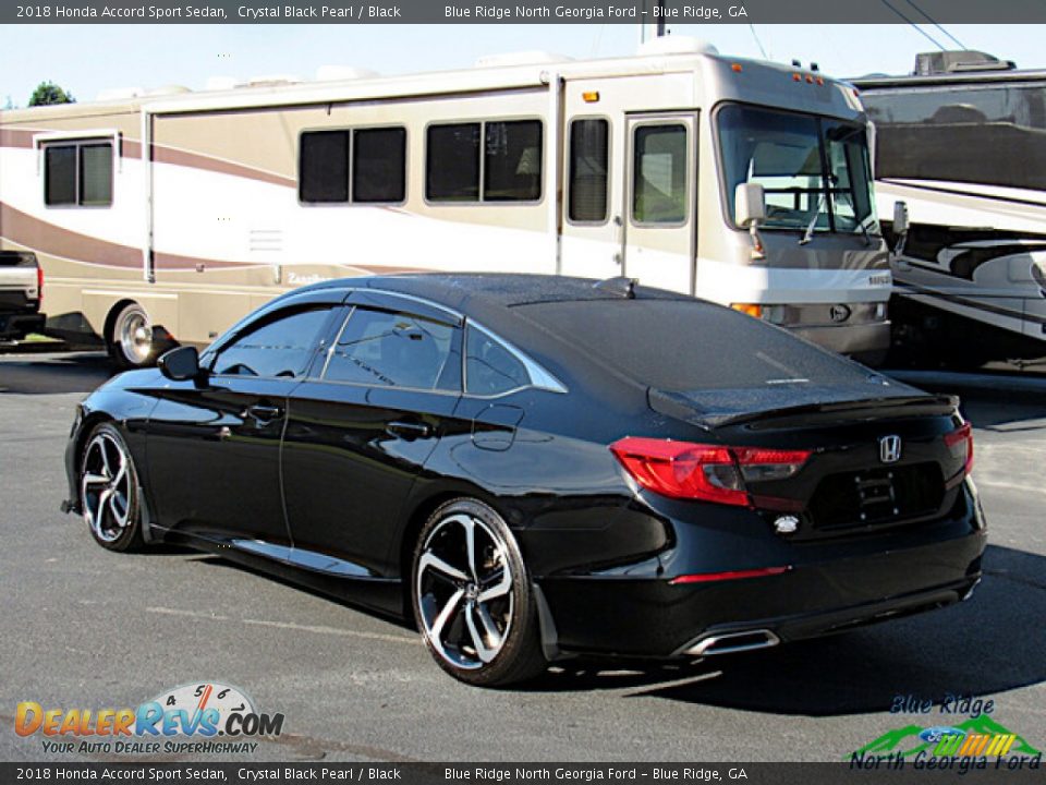 2018 Honda Accord Sport Sedan Crystal Black Pearl / Black Photo #3