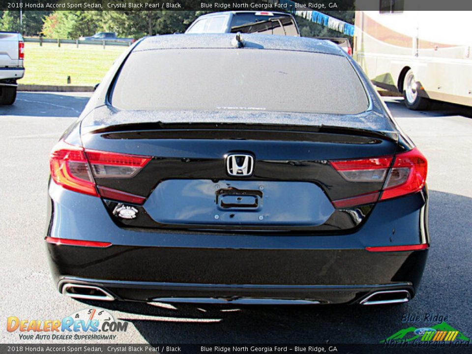 2018 Honda Accord Sport Sedan Crystal Black Pearl / Black Photo #4