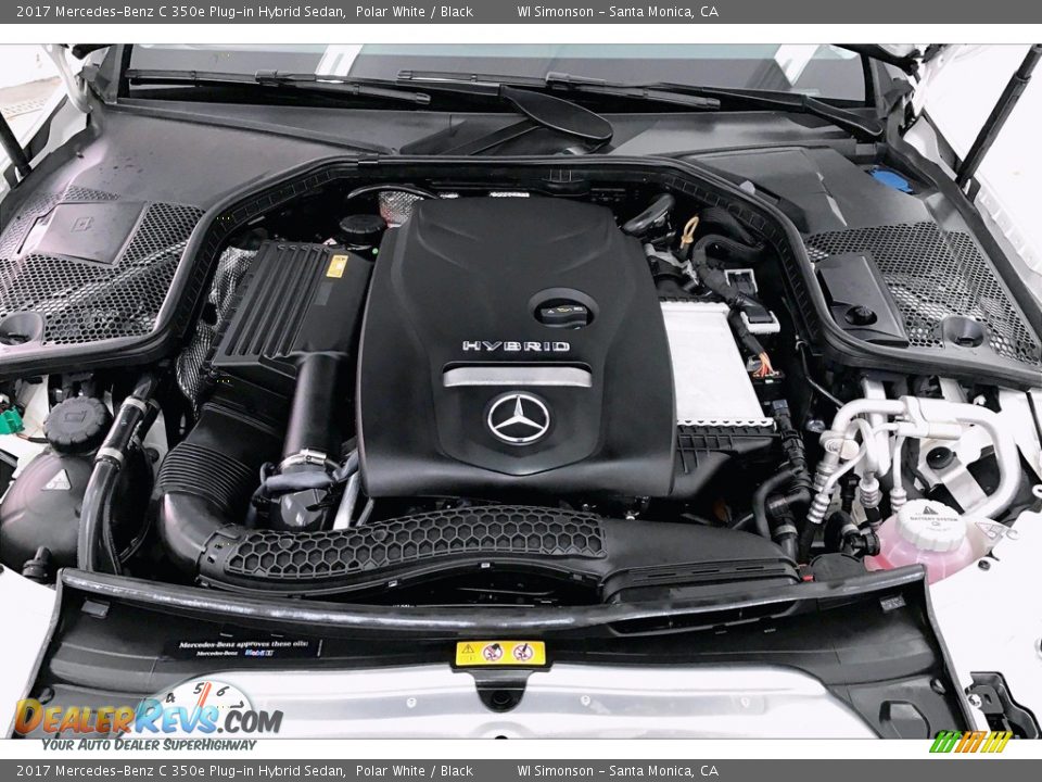 2017 Mercedes-Benz C 350e Plug-in Hybrid Sedan Polar White / Black Photo #9