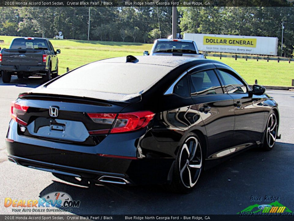 2018 Honda Accord Sport Sedan Crystal Black Pearl / Black Photo #5