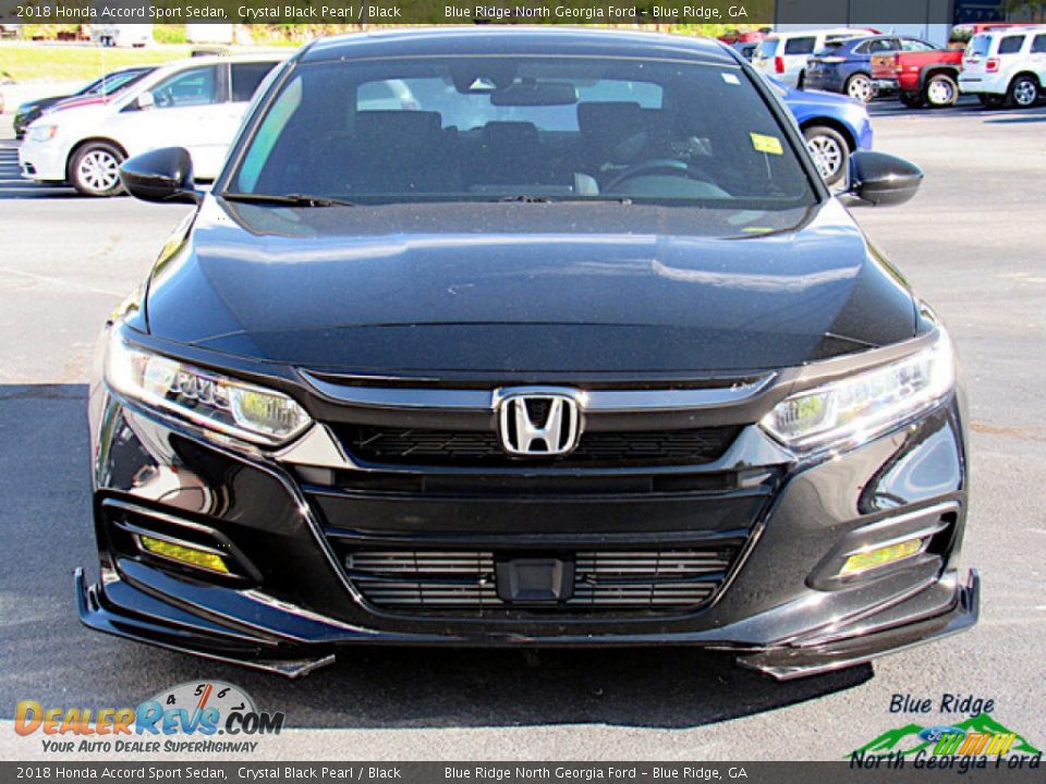 2018 Honda Accord Sport Sedan Crystal Black Pearl / Black Photo #8