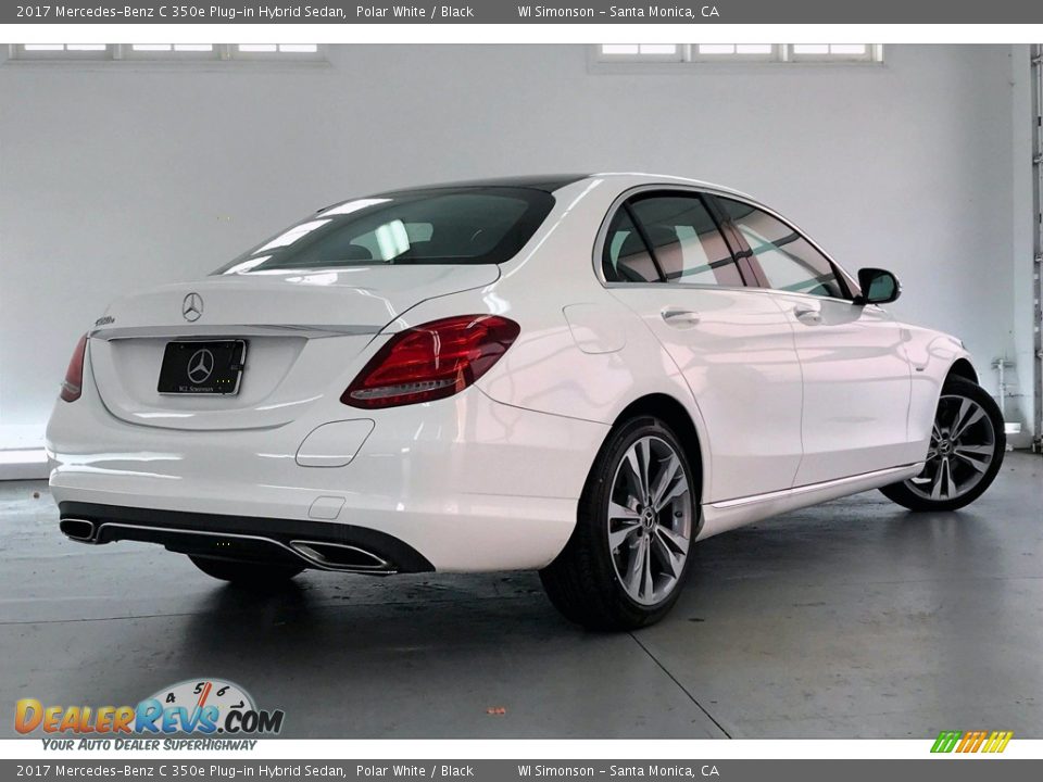 2017 Mercedes-Benz C 350e Plug-in Hybrid Sedan Polar White / Black Photo #16