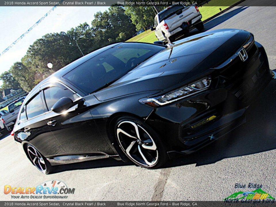 2018 Honda Accord Sport Sedan Crystal Black Pearl / Black Photo #29