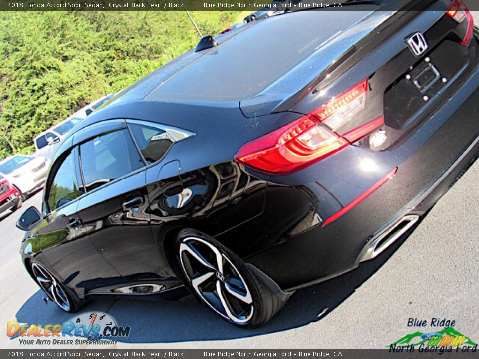 2018 Honda Accord Sport Sedan Crystal Black Pearl / Black Photo #31