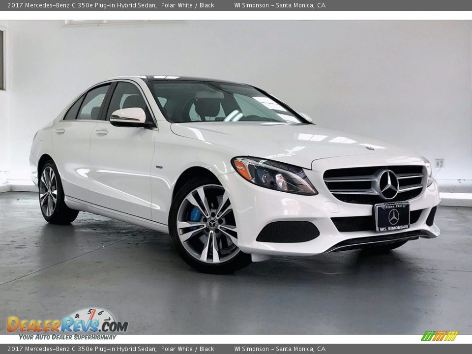 2017 Mercedes-Benz C 350e Plug-in Hybrid Sedan Polar White / Black Photo #34