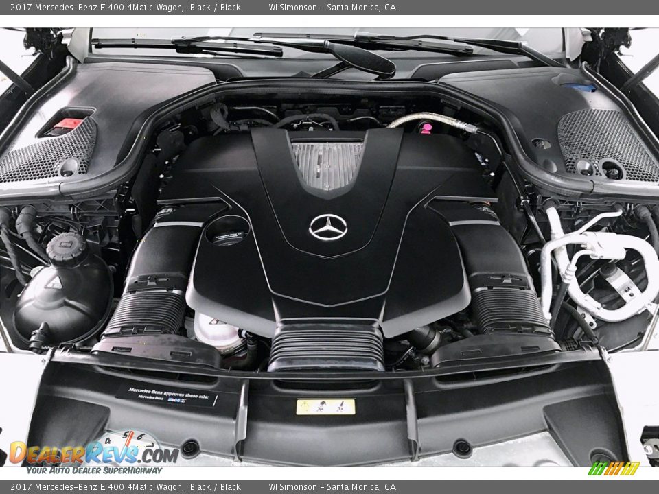 2017 Mercedes-Benz E 400 4Matic Wagon Black / Black Photo #9